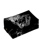Monochrome Rhinoceros Ratsnake Print Rectangle Tissue Box Cover