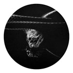 Monochrome Rhinoceros Ratsnake Print Round Blanket