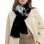 Monochrome Rhinoceros Ratsnake Print Scarf