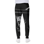 Monochrome Rhinoceros Ratsnake Print Scuba Joggers