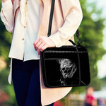 Monochrome Rhinoceros Ratsnake Print Shoulder Strap Bible Bag