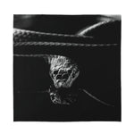 Monochrome Rhinoceros Ratsnake Print Silk Bandana