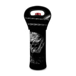 Monochrome Rhinoceros Ratsnake Print Single Neoprene Wine Tote