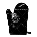 Monochrome Rhinoceros Ratsnake Print Single Oven Mitt