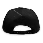 Monochrome Rhinoceros Ratsnake Print Snapback Cap