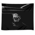 Monochrome Rhinoceros Ratsnake Print Tapestry