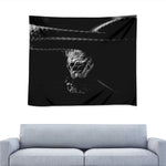 Monochrome Rhinoceros Ratsnake Print Tapestry