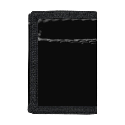 Monochrome Rhinoceros Ratsnake Print Trifold Wallet