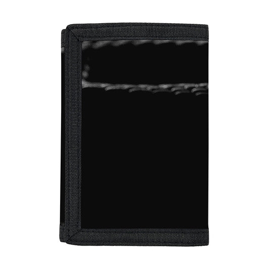 Monochrome Rhinoceros Ratsnake Print Trifold Wallet
