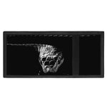 Monochrome Rhinoceros Ratsnake Print Trifold Wallet