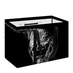 Monochrome Rhinoceros Ratsnake Print Utility Tote Bag