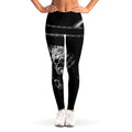 Monochrome Rhinoceros Ratsnake Print Women's Leggings