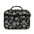 Monochrome Rose Floral Pattern Print Briefcase Bible Bag