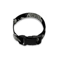 Monochrome Rose Floral Pattern Print Dog Collar
