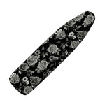 Monochrome Rose Floral Pattern Print Ironing Board Cover