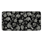 Monochrome Rose Floral Pattern Print Towel
