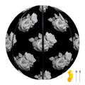 Monochrome Rose Pattern Print Basketball