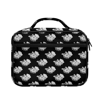 Monochrome Rose Pattern Print Briefcase Bible Bag