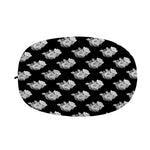 Monochrome Rose Pattern Print Car Side Mirror Covers