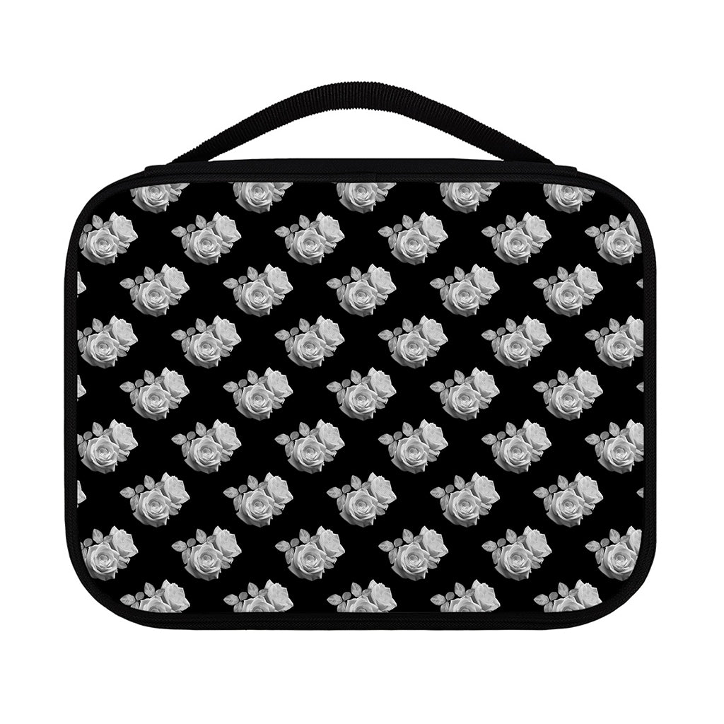 Monochrome Rose Pattern Print Classic Bible Case