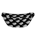 Monochrome Rose Pattern Print Fanny Pack
