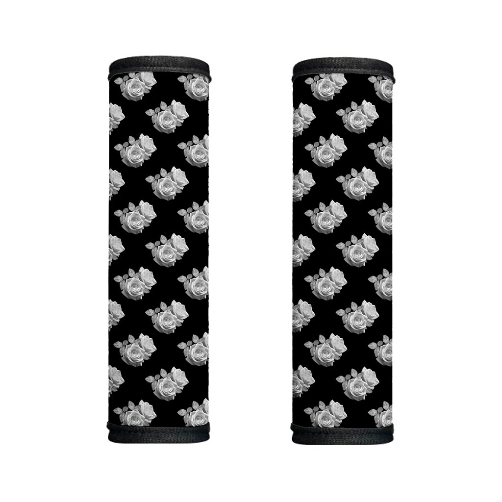 Monochrome Rose Pattern Print Handle Covers