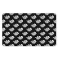 Monochrome Rose Pattern Print Polyester Doormat