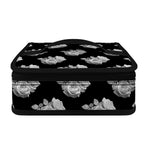 Monochrome Rose Pattern Print Small Lunch Bag