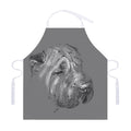 Monochrome Shar Pei Print Adjustable Apron