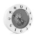 Monochrome Shar Pei Print Alarm Clock