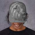 Monochrome Shar Pei Print Baseball Cap