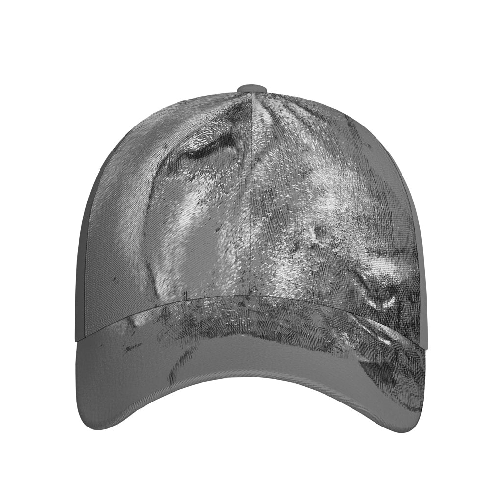 Monochrome Shar Pei Print Baseball Cap