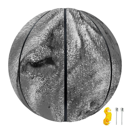 Monochrome Shar Pei Print Basketball