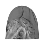 Monochrome Shar Pei Print Beanie