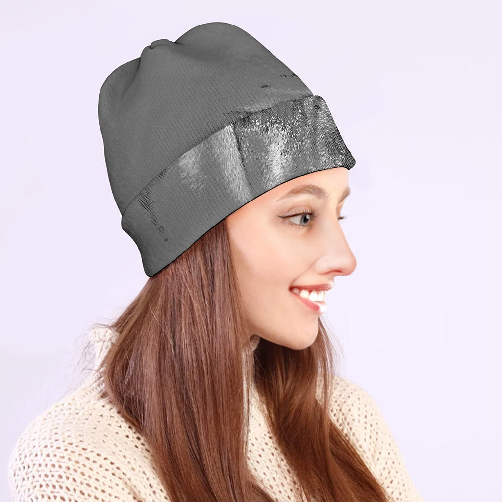 Monochrome Shar Pei Print Beanie