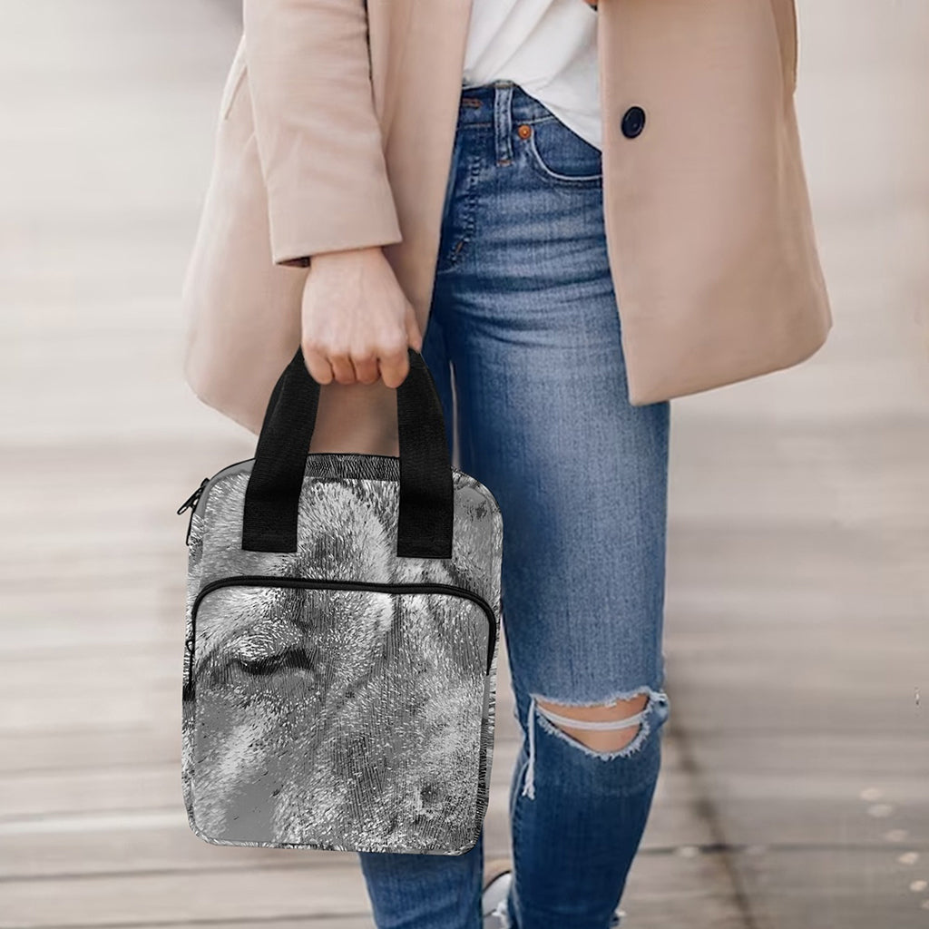 Monochrome Shar Pei Print Bible Tote Bag
