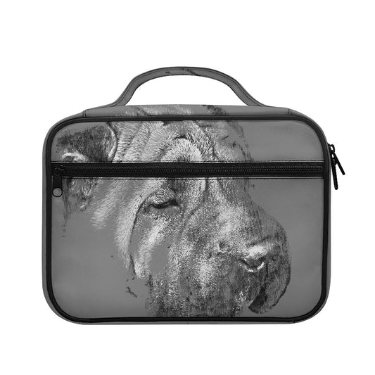 Monochrome Shar Pei Print Briefcase Bible Bag