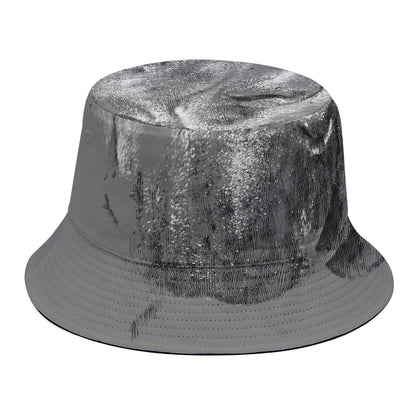 Monochrome Shar Pei Print Bucket Hat