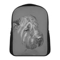 Monochrome Shar Pei Print Casual Backpack