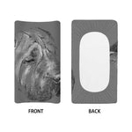 Monochrome Shar Pei Print Changing Pad Cover