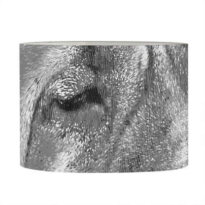 Monochrome Shar Pei Print Drum Lamp Shade