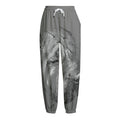 Monochrome Shar Pei Print Fleece Lined Knit Pants