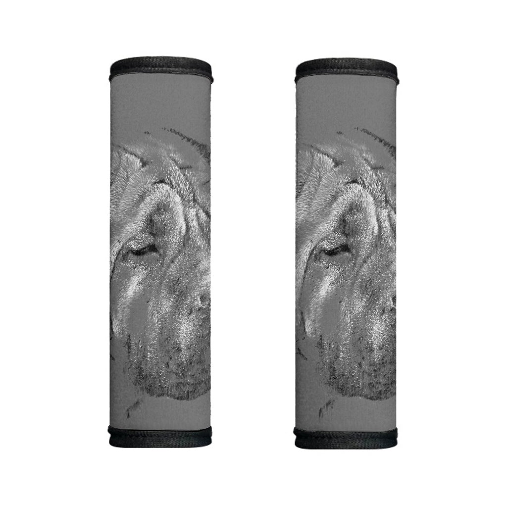Monochrome Shar Pei Print Handle Covers