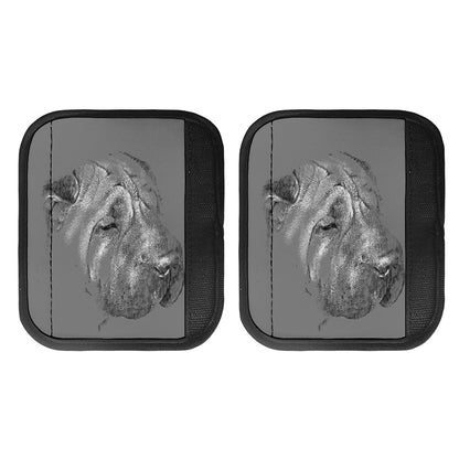 Monochrome Shar Pei Print Handle Covers