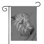 Monochrome Shar Pei Print House Flag