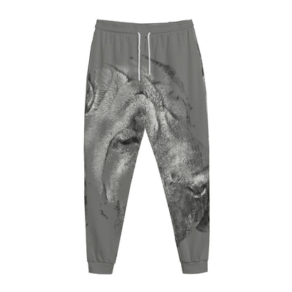 Monochrome Shar Pei Print Jogger Pants