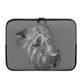 Monochrome Shar Pei Print Laptop Sleeve