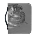 Monochrome Shar Pei Print Leather Bible Cover