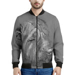 Monochrome Shar Pei Print Men's Bomber Jacket