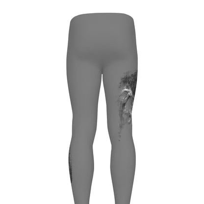 Monochrome Shar Pei Print Men's leggings